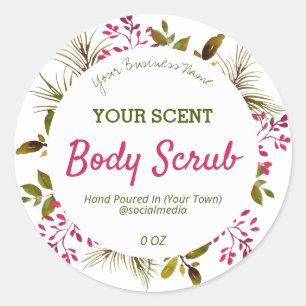 Delicadas etiquetas de productos blancos de la veg