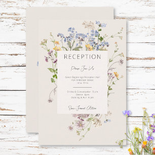 Delicado Boda de recepción de Boho Wildflowers Cre