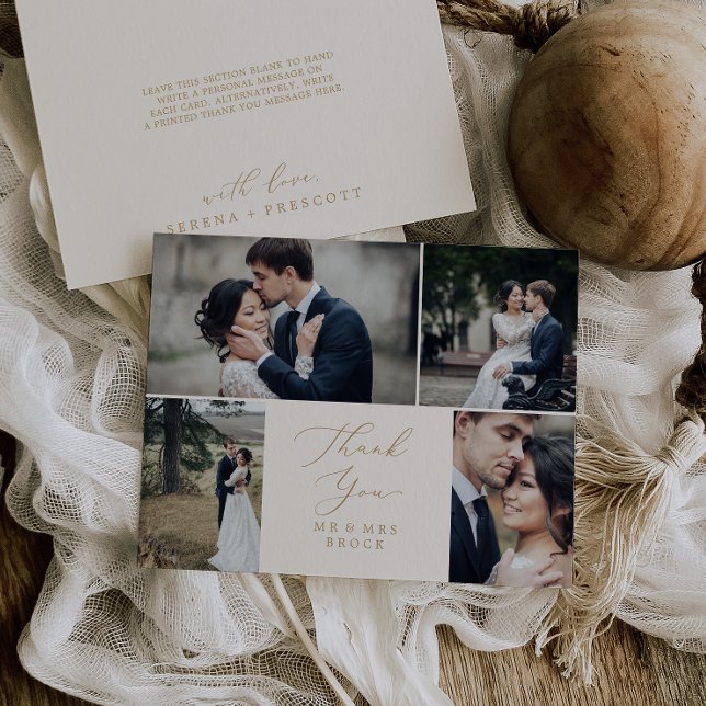 Delicado Dorado y Crema 4 Plantilla de Foto Gracia (Subido por el creador)