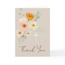 delicado evento religioso de ramo gracias tarjeta