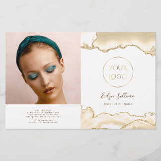 delicado folleto del biplio de melocotón agate