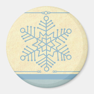 Delicado imán de Navidades de copo de nieve