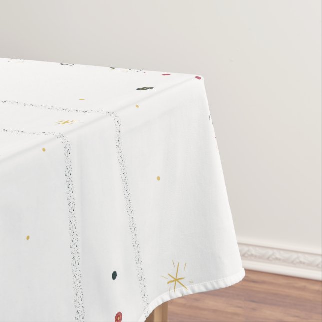 Delicado patrón de invierno moderno con manteles b (In Situ)