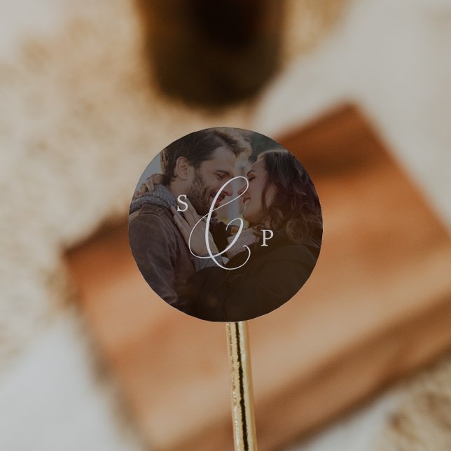 Delicado Sello para sobres de Boda fotográfico osc (Subido por el creador)