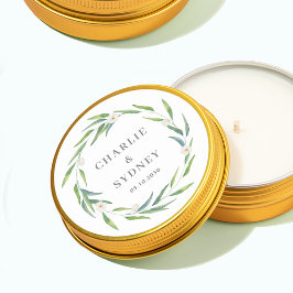 Delicados Bodas de Wreath Pegatinas de ducha de no