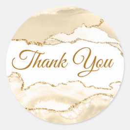 Delicate Agate De Peach Gracias Pegatina