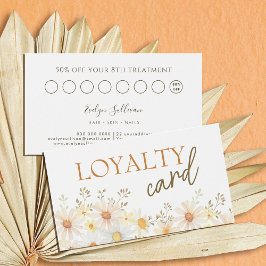 Delicate daisies loyalty card