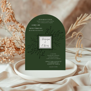 Delicate Foliage Invitación a la boda del Arco d