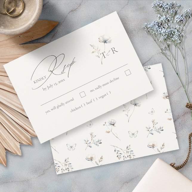 Delicate Wildflower Watercolor ID1102 RSVP (Subido por el creador)