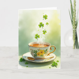Delicia de Taza de Té Tarjeta de Primavera