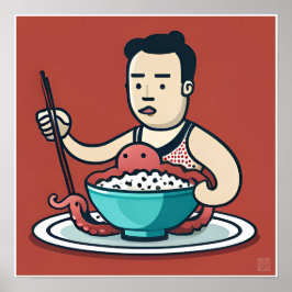 Delicios de pulpo - Impresión de arte