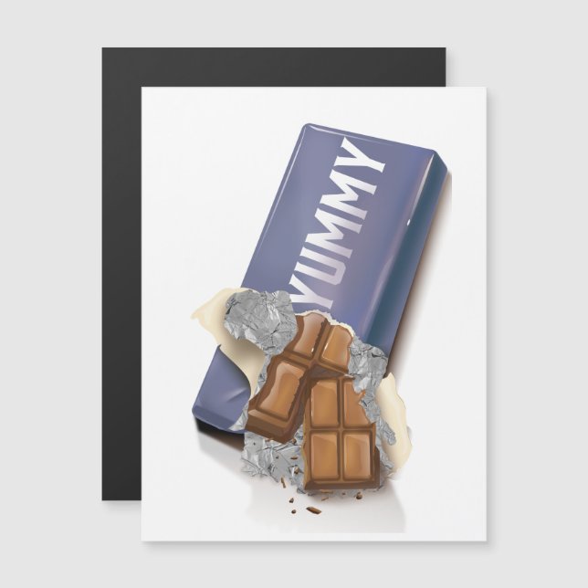 Deliciosa barra de chocolate (Anverso/Reverso)