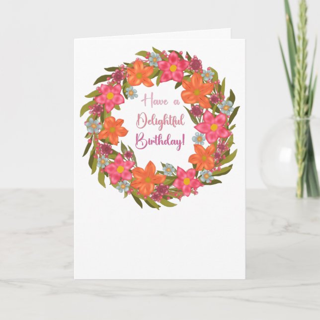 Deliciosa tarjeta de cumpleaños (Anverso)