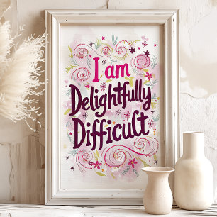 Deliciosamente Difícil: Impresión de Arte de Afirm