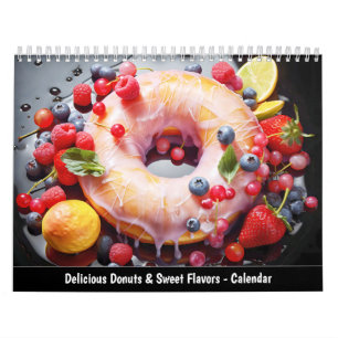 Deliciosas Donas y Sabores Dulces Calendario 2026