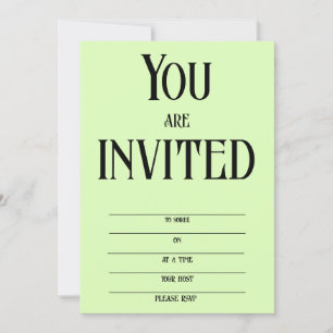 Deliciosas Invitaciones Verdes para Eventos