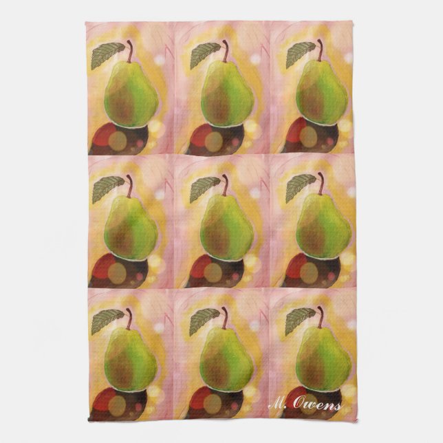 Deliciosas Toallas De Cocina Pear (Vertical)