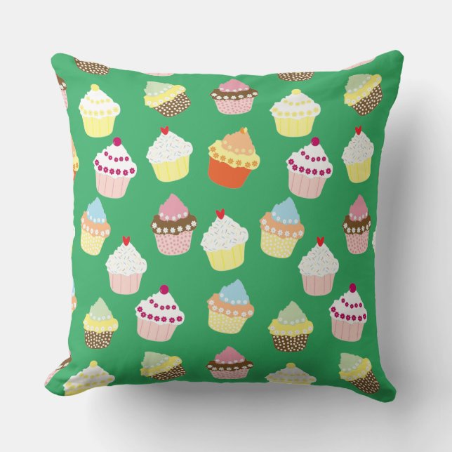Delicioso Cojín decorativo de pasteles de cumpleañ (Anverso)