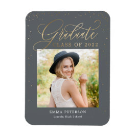Delicioso imán de Invitación de graduación