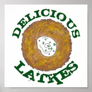 Delicioso Latkes Gastronomía Judía Decoración Coci