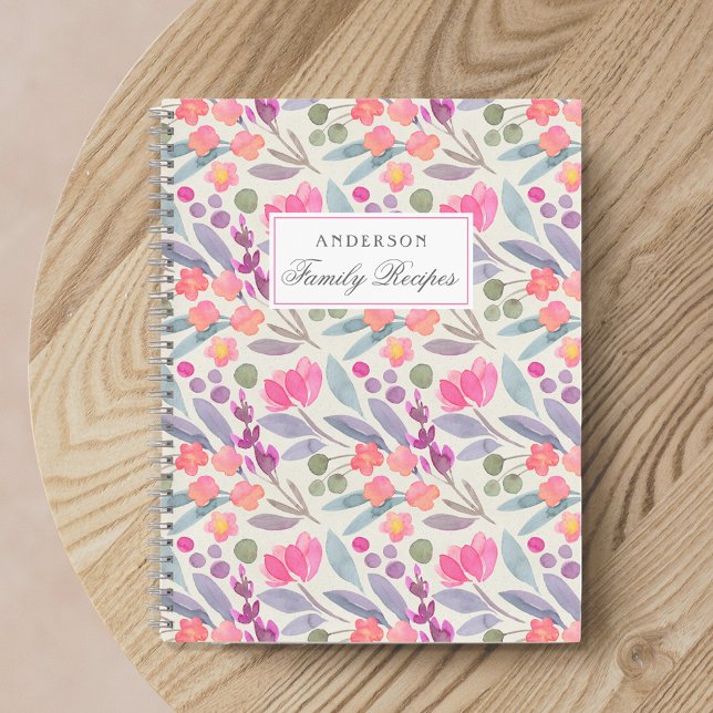 Delicioso Libro de Recetas Familiares con Flores R (Subido por el creador)