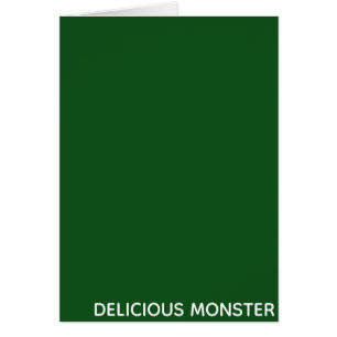Delicioso nombre de color verde Monster