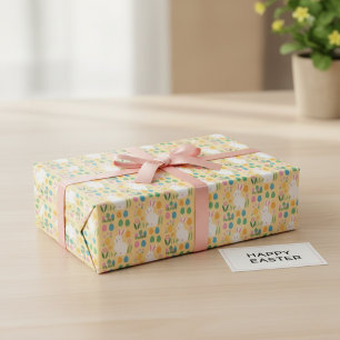 Delicioso Papel de envolvimiento de conejo y flore