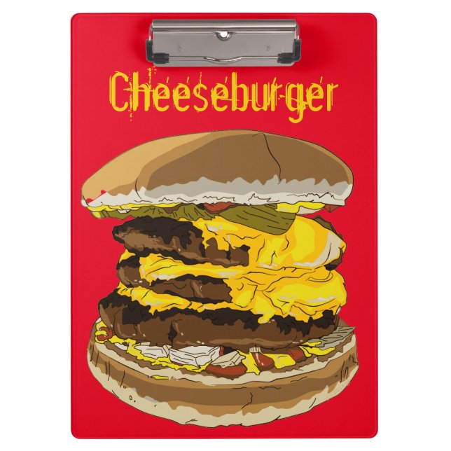 Delicioso Portapapeles de Cheeseburger (Anverso)