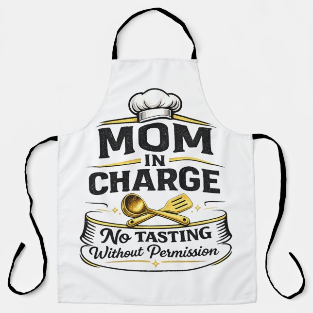 Delicioso regalo de delantal divertido para mamá (Anverso)