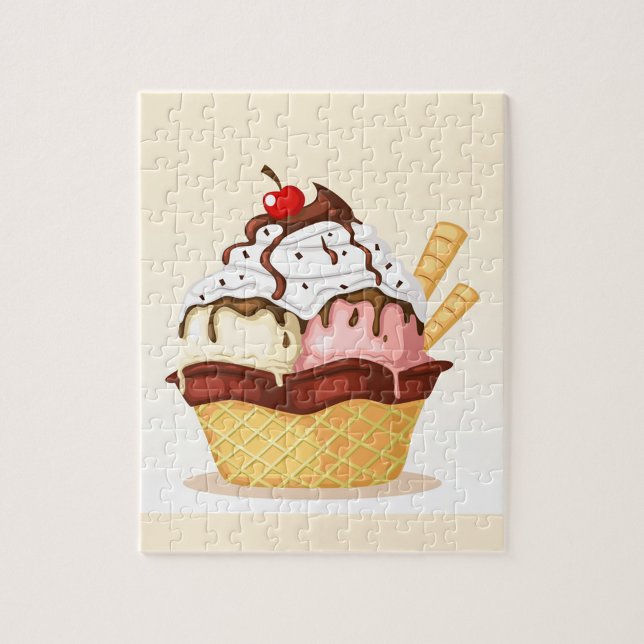 Delicioso rompecabezas de helado cream (Creamy Ice Cream Jigsaw Puzzle!)