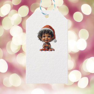 Deliciosos bebés Navidades Elf White Gift Etiqueta