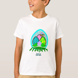 Deliciosos Huevos de Pascua Niños Camiseta Básica 