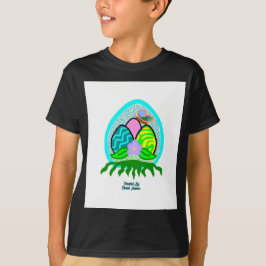 Deliciosos Huevos de Pascua Niños Camisetas Black 