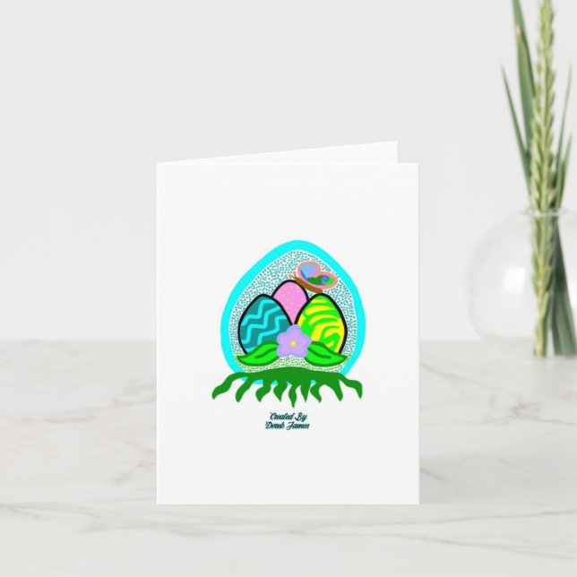 Deliciosos Huevos de Pascua Tarjeta de Felicitació (Anverso)