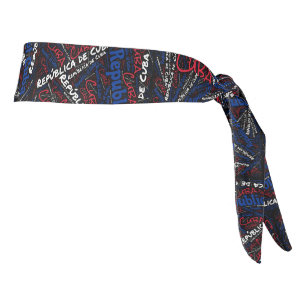 Delight Cuba Patriotic Tie Headband