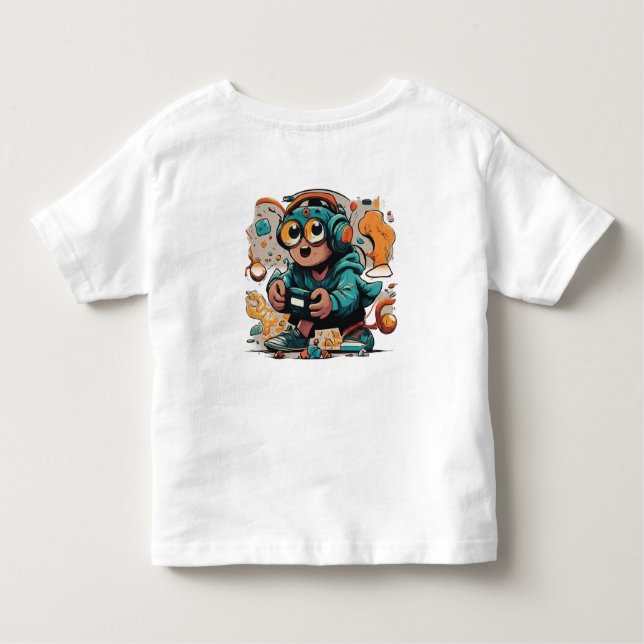 Delight de la serie Doodle: una playosa camiseta b (Reverso)