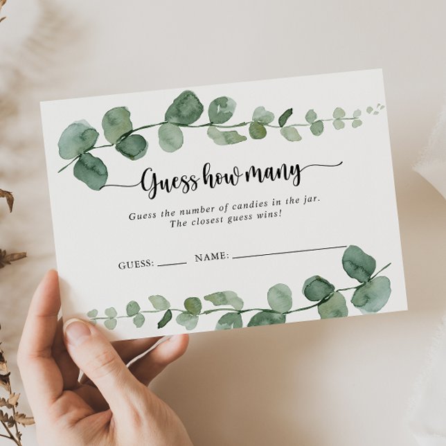 Delight Eucalyptus Adivina Cuántas Tarjetas De Jue (Subido por el creador)