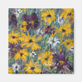 Delight in the Lord - Imán floral