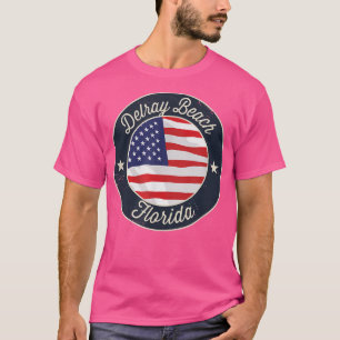 Delray Beach - Camiseta Patriótica de Recuerdo de