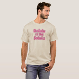 Delulu es la Camiseta de Brillo Rosa Solulu | Dive