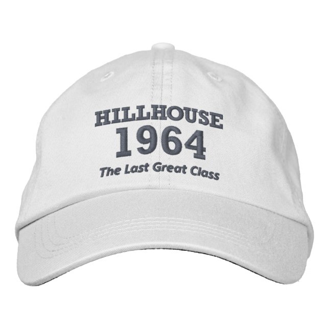 Deluxe Hillhouse '64 gorra con texto bordado (Anverso)
