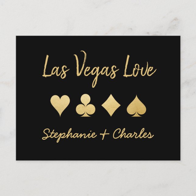 Demanda de tarjetas de amor de Las Vegas Guardar p (Anverso)