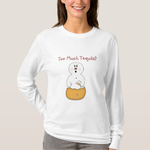Demasiada camiseta Tequila Snowman