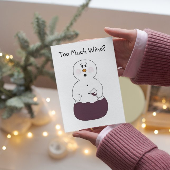Demasiada tarjeta de Navidades de vino (Subido por el creador)