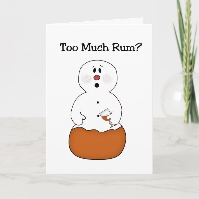 Demasiada tarjeta de Navidades Rum (Anverso)