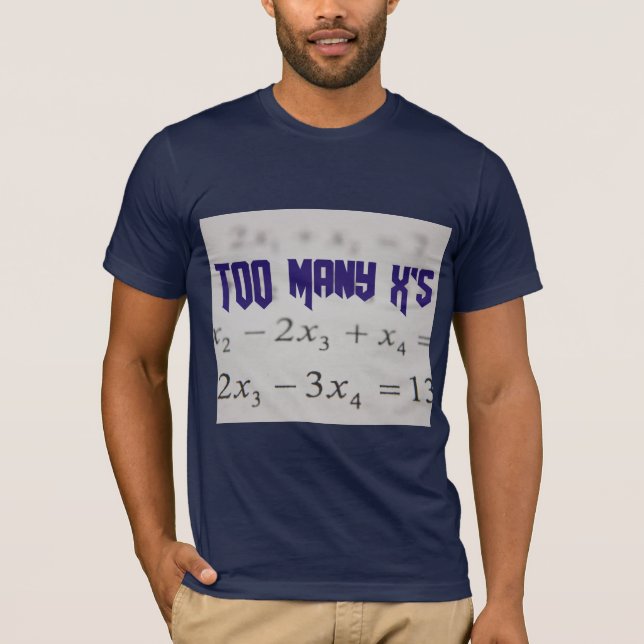 Demasiadas camisetas del profesor de matemáticas d (Anverso)