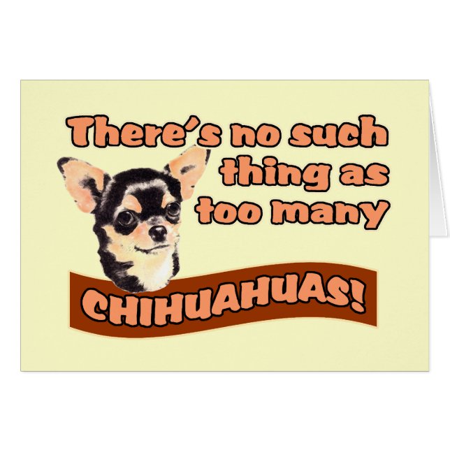 "Demasiadas chihuahuas " (Anverso (Horizontal))