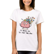 Demasiadas Pestañas Abiertas – Camiseta Divertida 