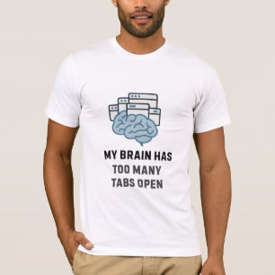 Demasiadas pestañas abren divertida camiseta de sa