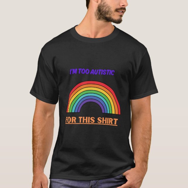 Demasiado autista para esta camisa (Anverso)